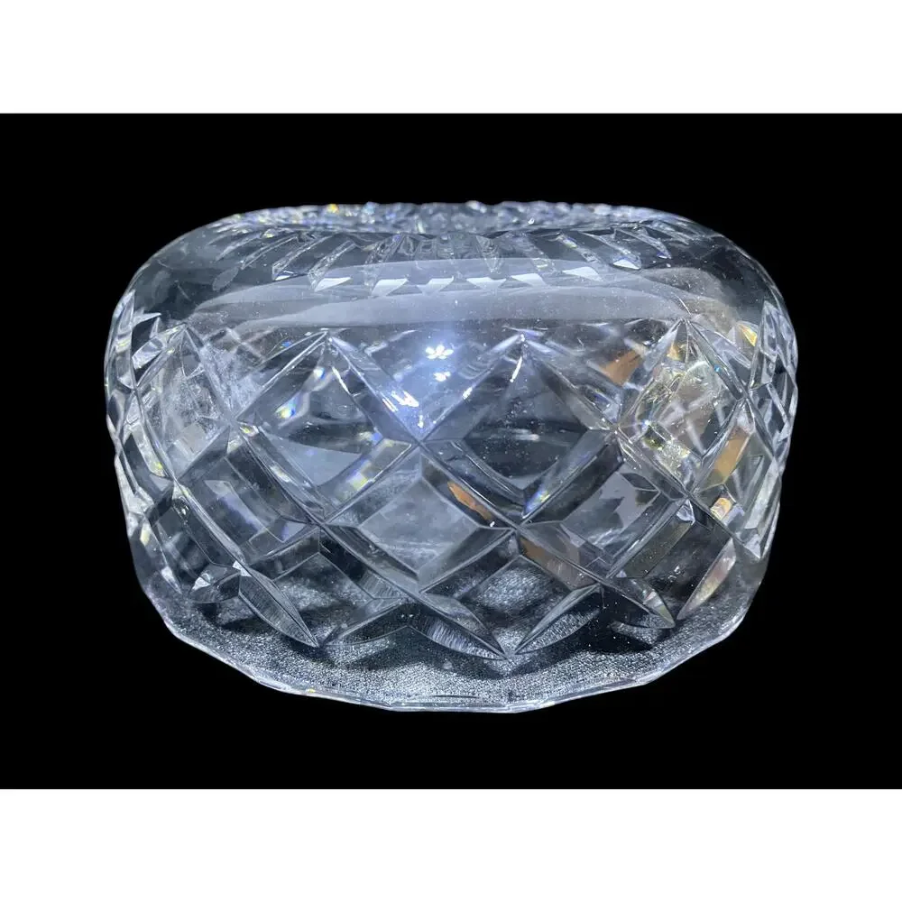 Vintage Cut Glass Crystal Bowl 6